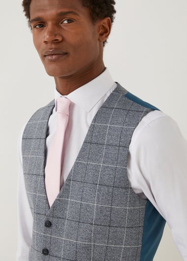 Taylor & Wright Grey Slim Fit Suit Waistcoat