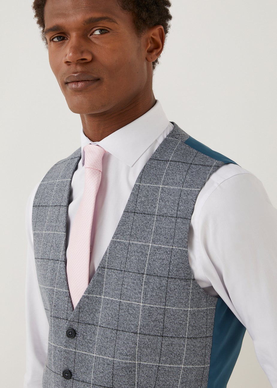 Taylor & Wright Grey Slim Fit Suit Waistcoat