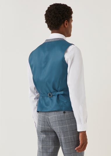 Taylor & Wright Grey Slim Fit Suit Waistcoat