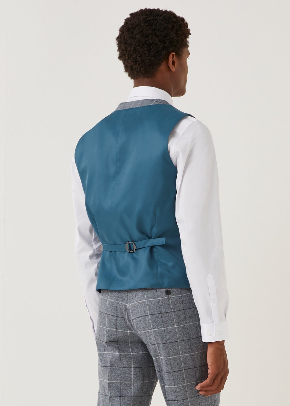 Taylor & Wright Grey Slim Fit Suit Waistcoat