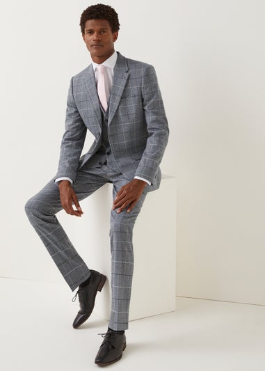 Taylor & Wright Grey Slim Fit Suit Waistcoat