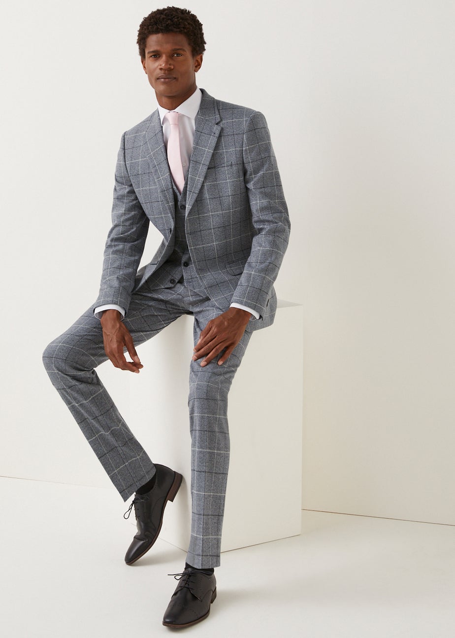 Taylor & Wright Grey Slim Fit Suit Waistcoat