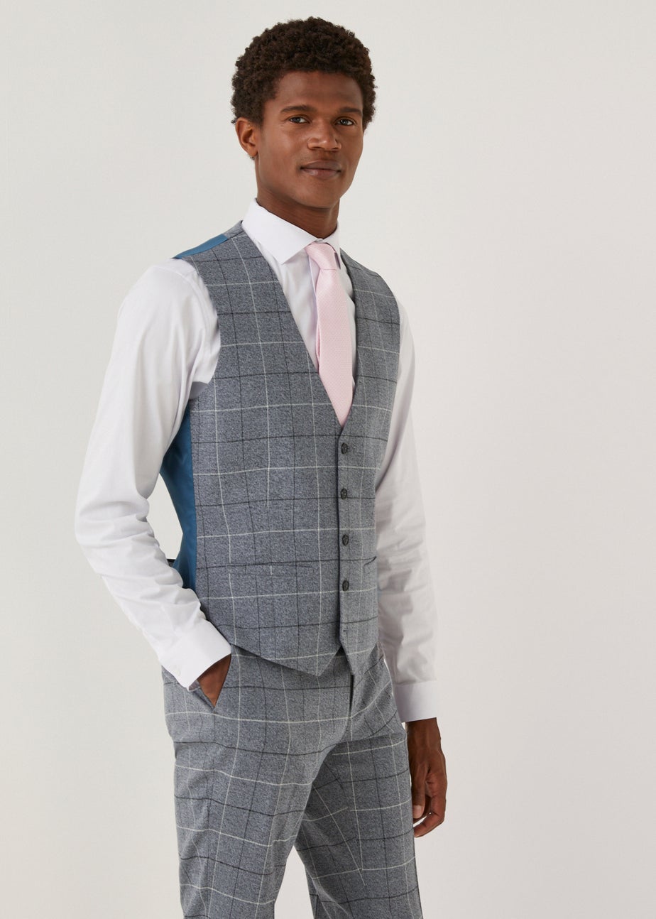 Taylor & Wright Grey Slim Fit Suit Waistcoat