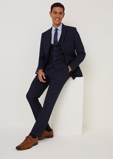 Taylor & Wright Milne Navy Skinny Fit Suit Trousers