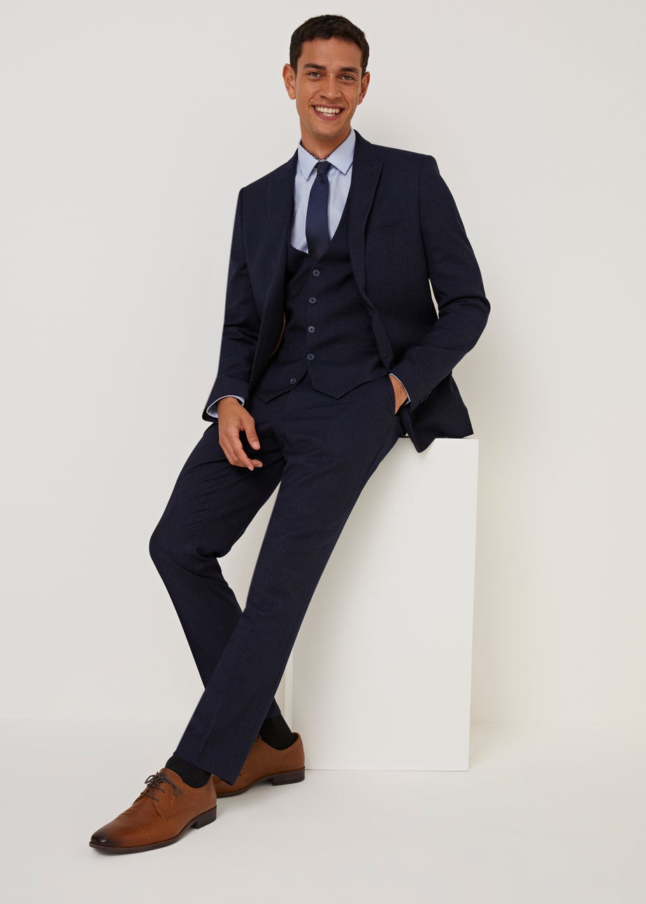 Taylor & Wright Milne Navy Skinny Fit Suit Trousers