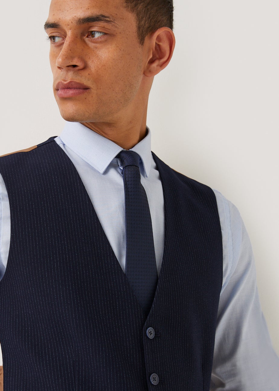 Taylor & Wright Milne Navy Skinny Fit Suit Waistcoat