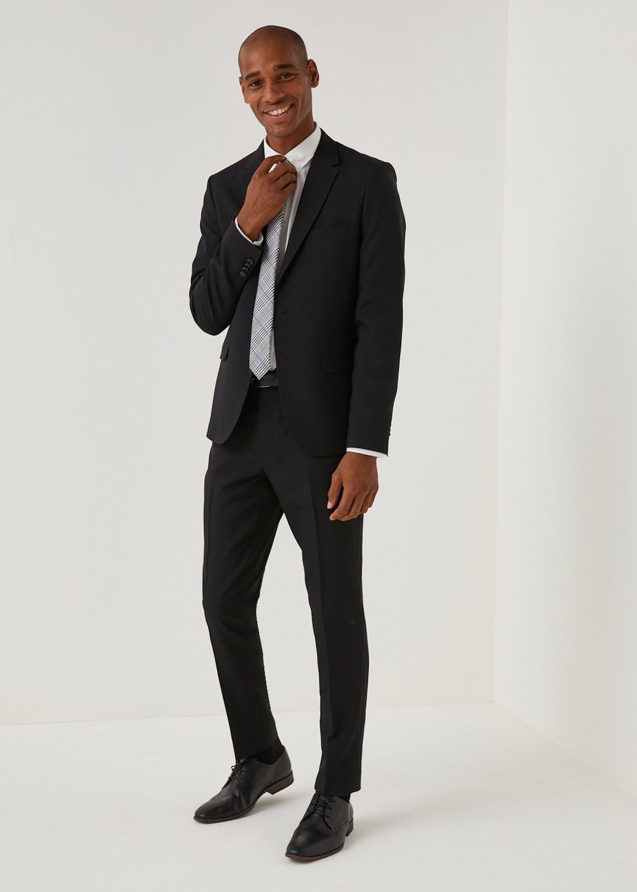 Taylor & Wright Panama Black Skinny Fit Suit Trousers