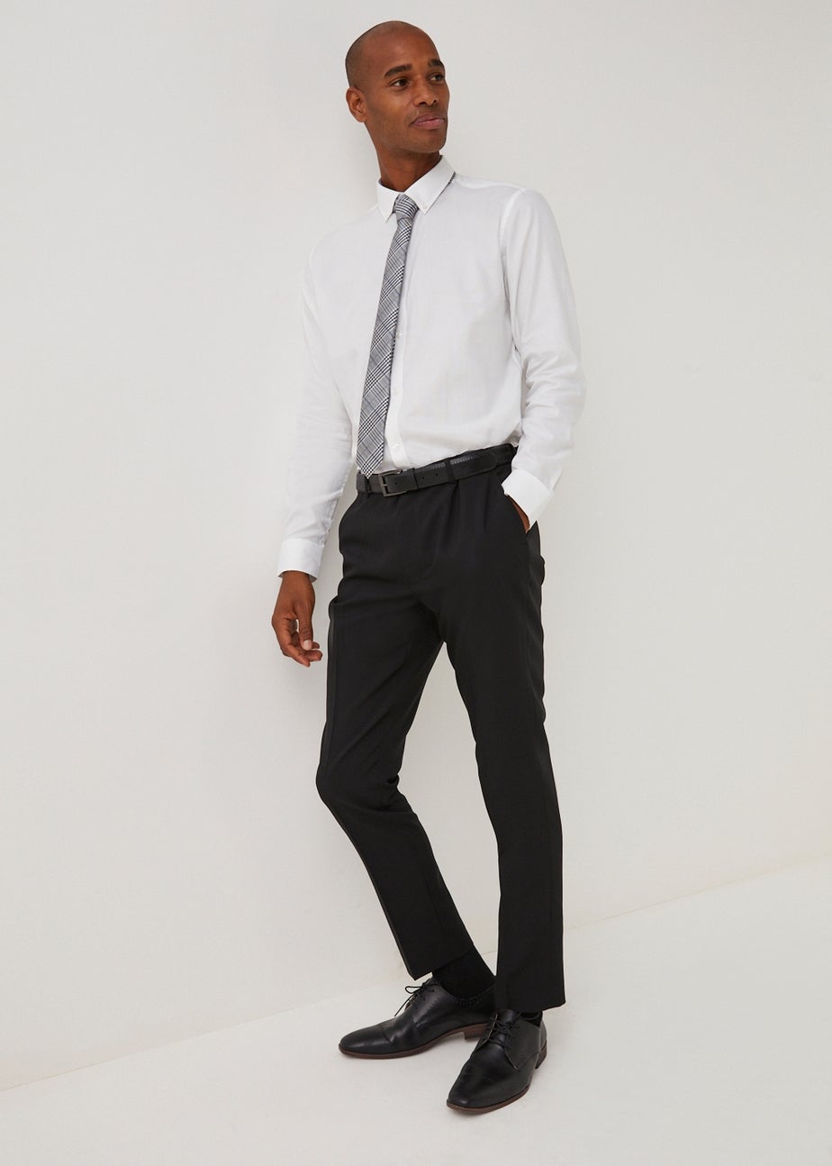 Taylor & Wright Panama Black Skinny Fit Suit Trousers