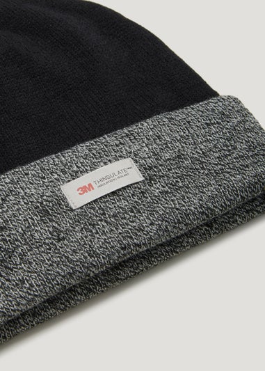 Thinsulate Black Beanie Hat