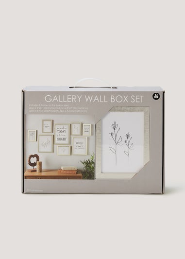 8 Piece Silver Photo Frame Set