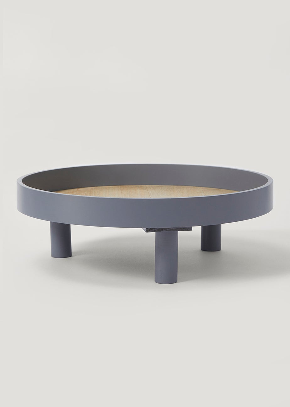 Grey Footed Tray (35cm x 11cm)
