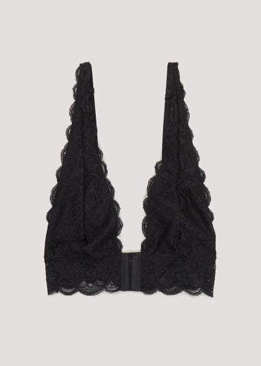 Black Non Padded Front Fastening Bra