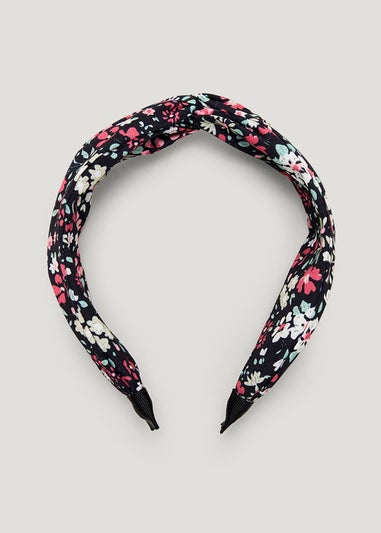Black Floral Headband