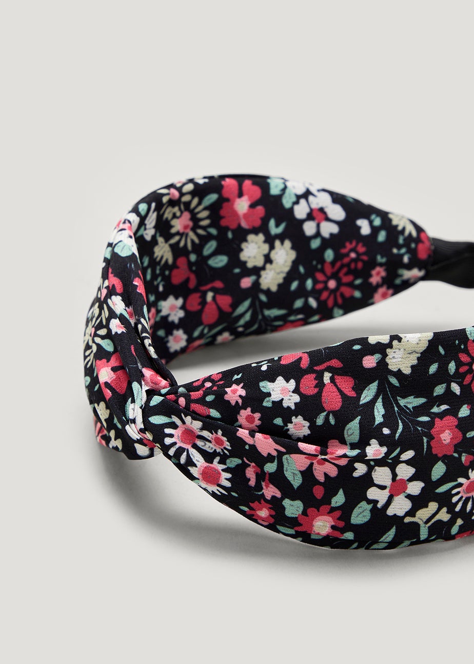Black Floral Headband