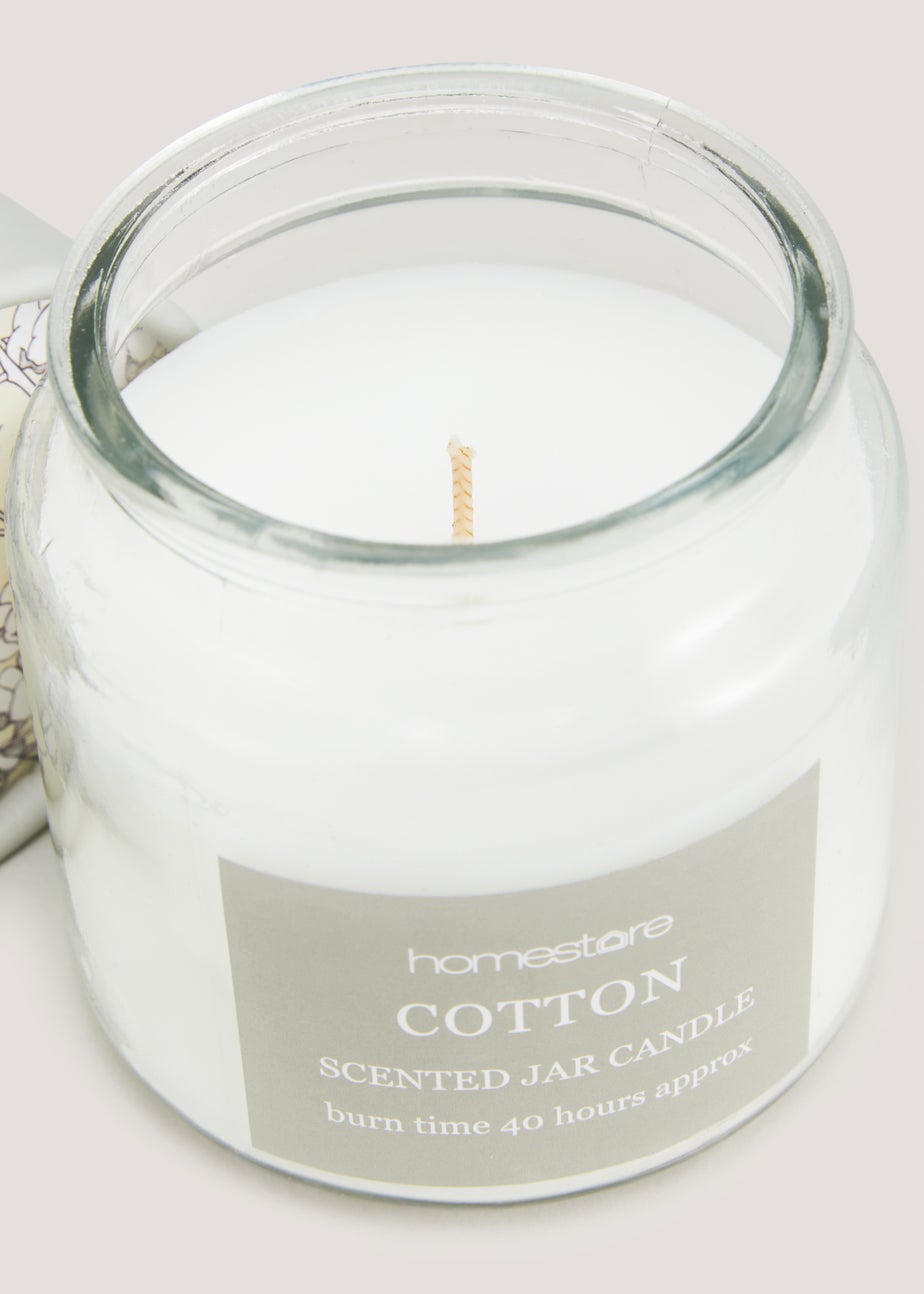 Fresh Cotton Lidded Jar Candle (11cm x 10cm)