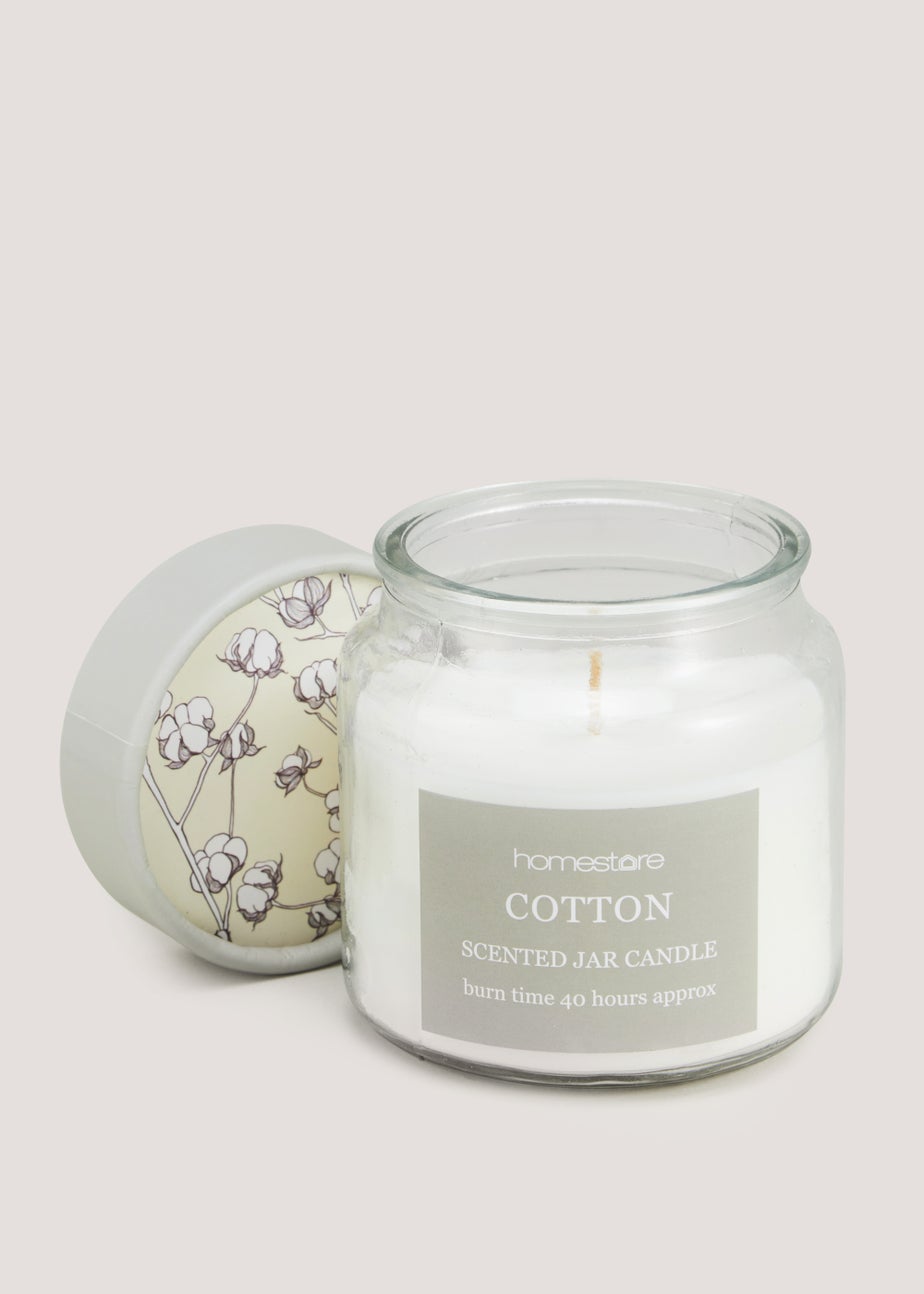 Fresh Cotton Lidded Jar Candle (11cm x 10cm)