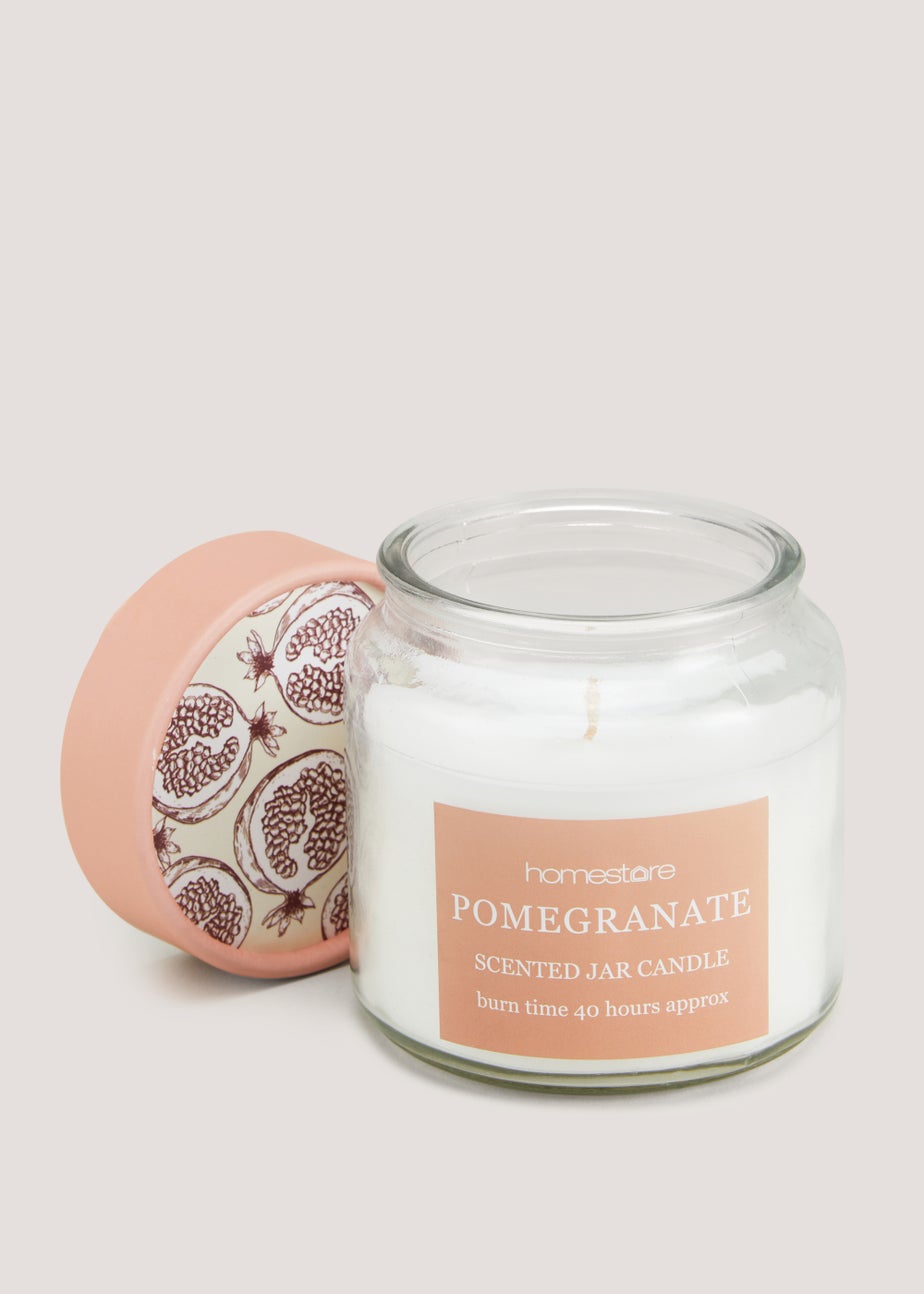 Pomegranate Lidded Jar Candle (11cm x 10cm)