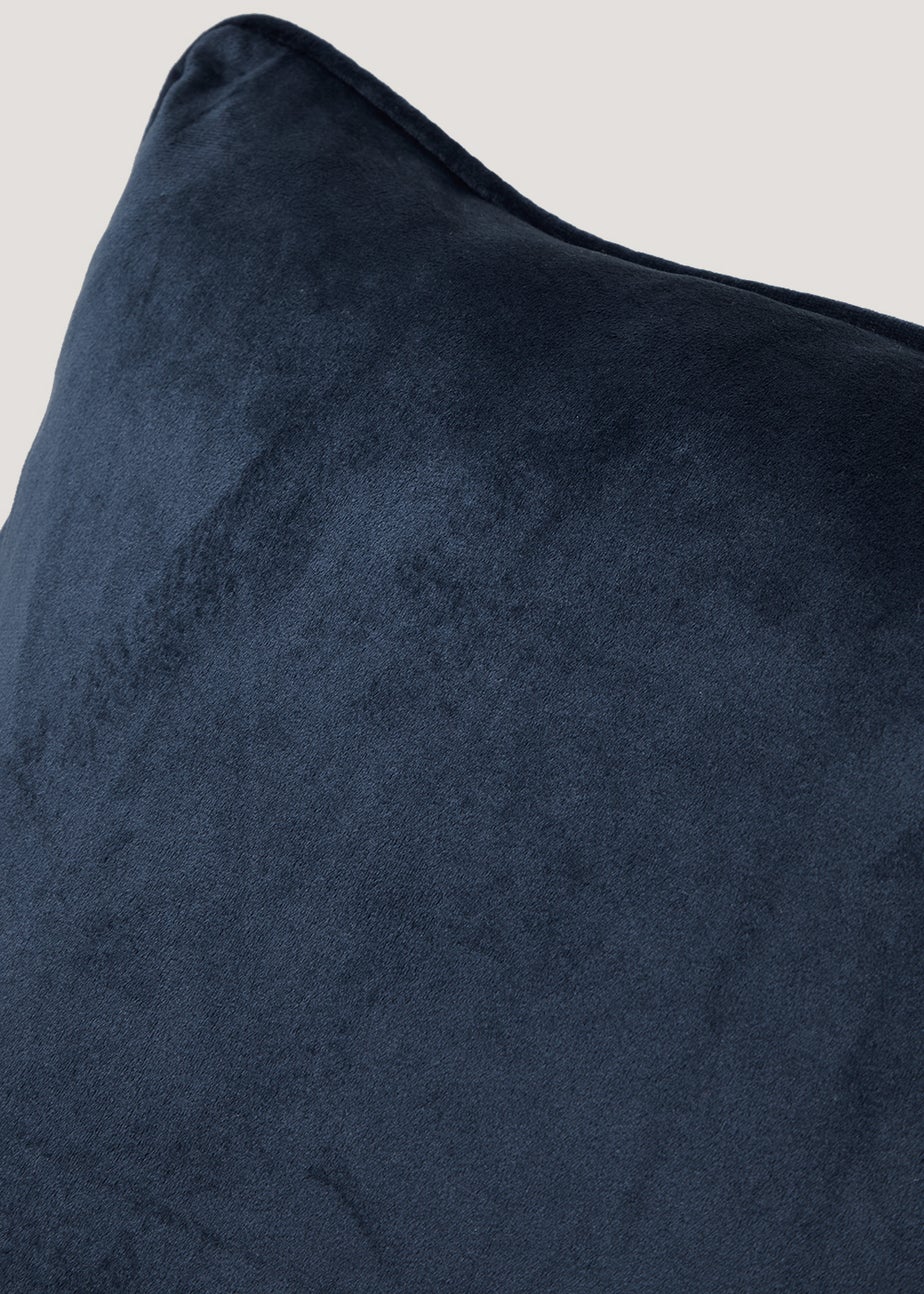 Navy Large Velvet Cushion (55cm x 55cm)