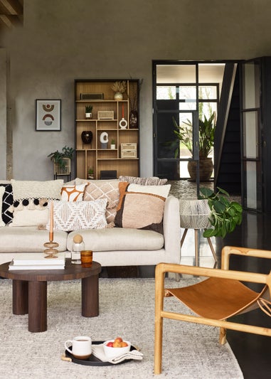 Brown Tortoiseshell Glass Candle Holder (18cm x 18cm x 27.5cm)