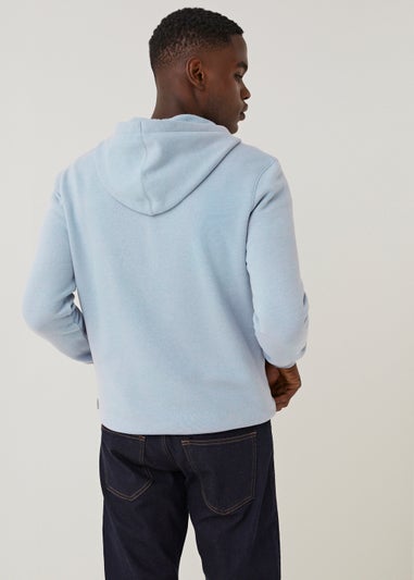 Blue Essential Zip Up Hoodie