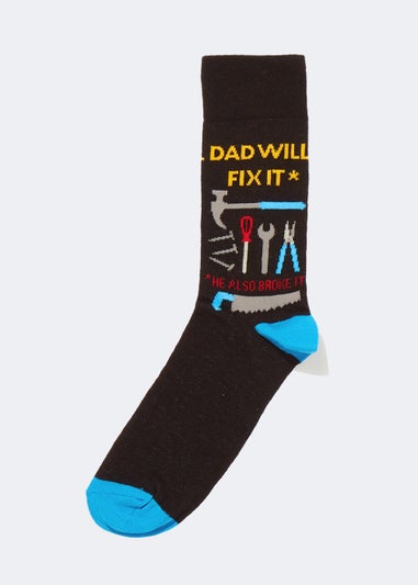 Black Dad Will Fix It Socks