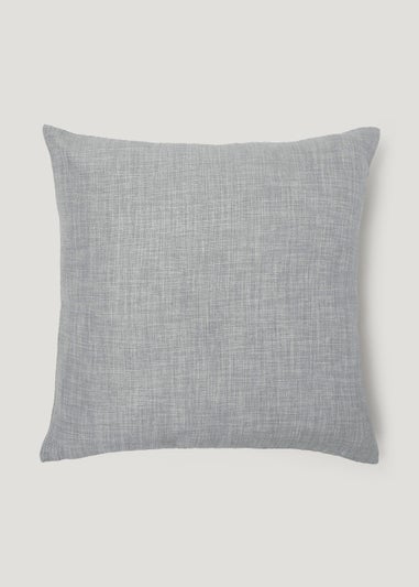 Grey Linen-Look Cushion (43cm x 43cm)