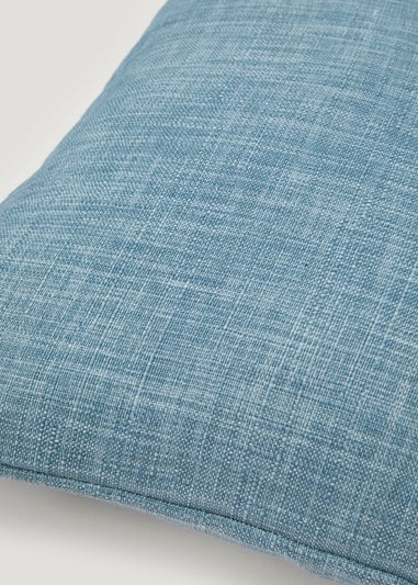 Blue Linen-Look Cushion (43cm x 43cm)