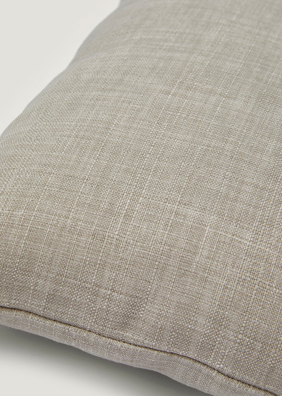 Neutral Linen-Look Cushion (43cm x 43cm)