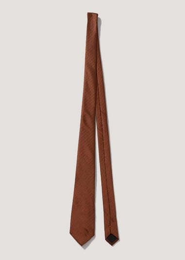 Taylor & Wright Rust Plain Texture Tie