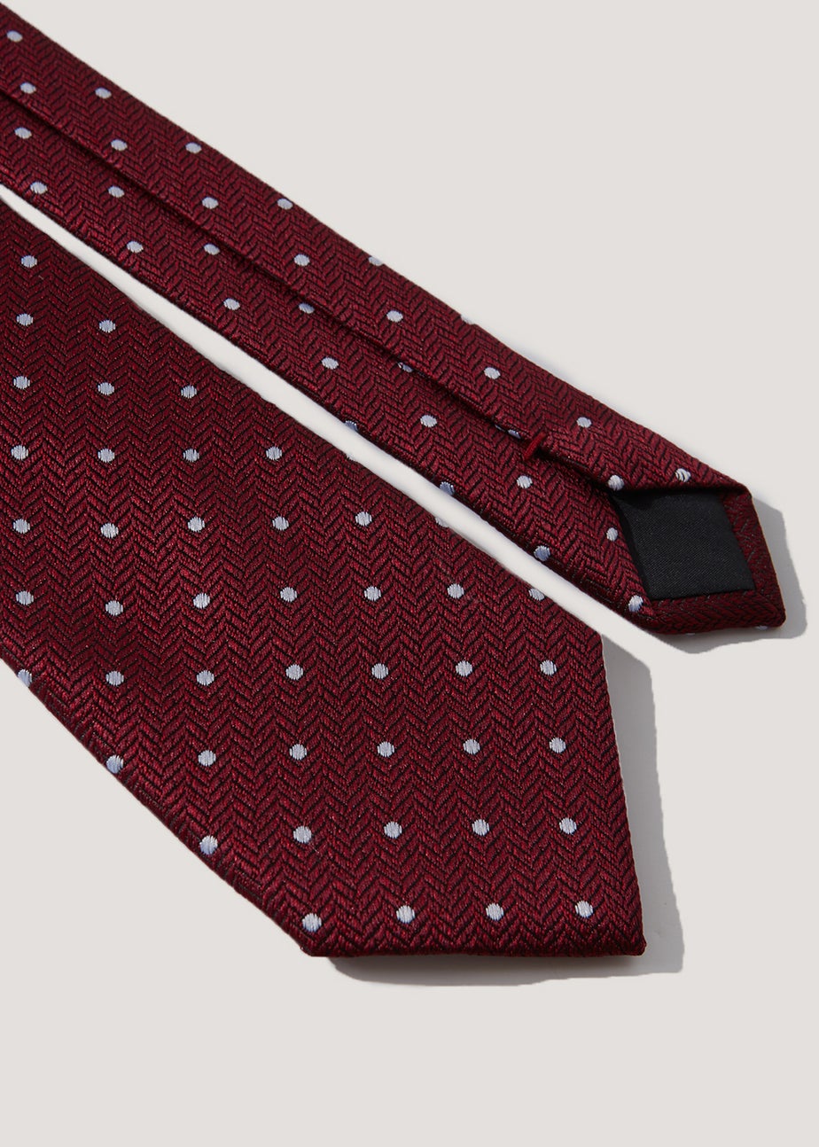 Taylor & Wright Dark Red Spot Tie