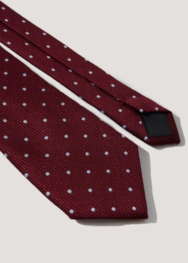 Taylor & Wright Dark Red Spot Tie