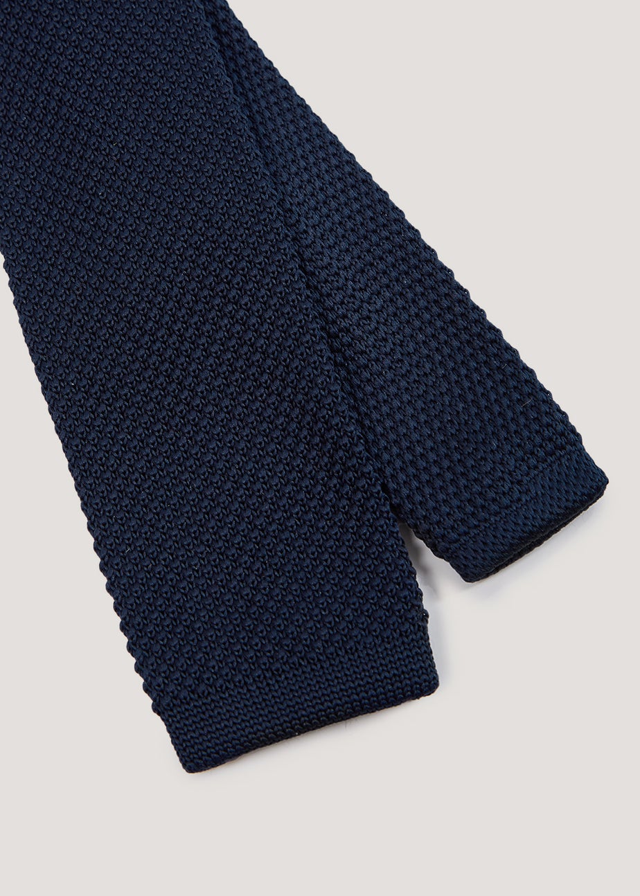 Taylor & Wright Navy Knitted Tie