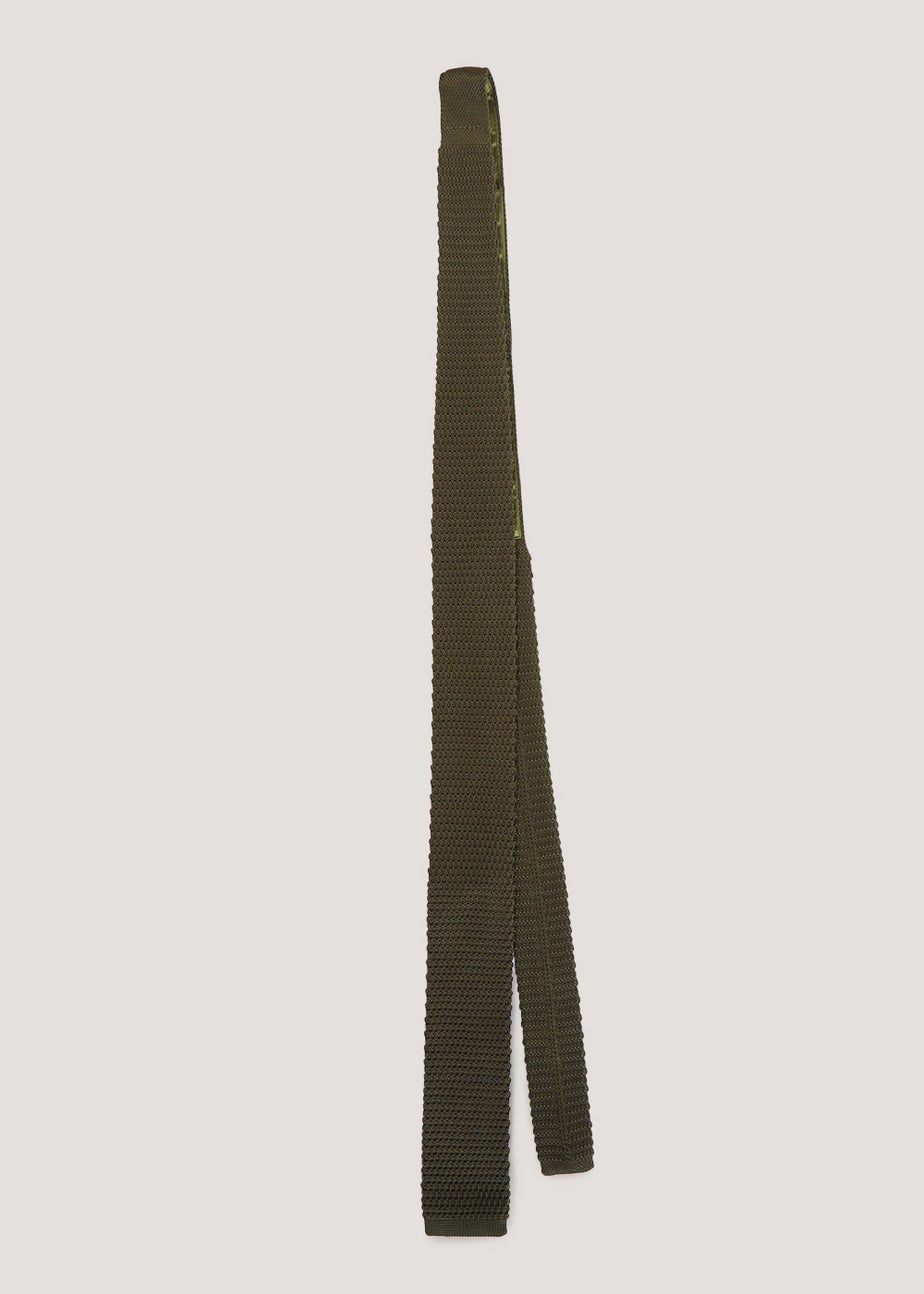 Taylor & Wright Khaki Knitted Tie