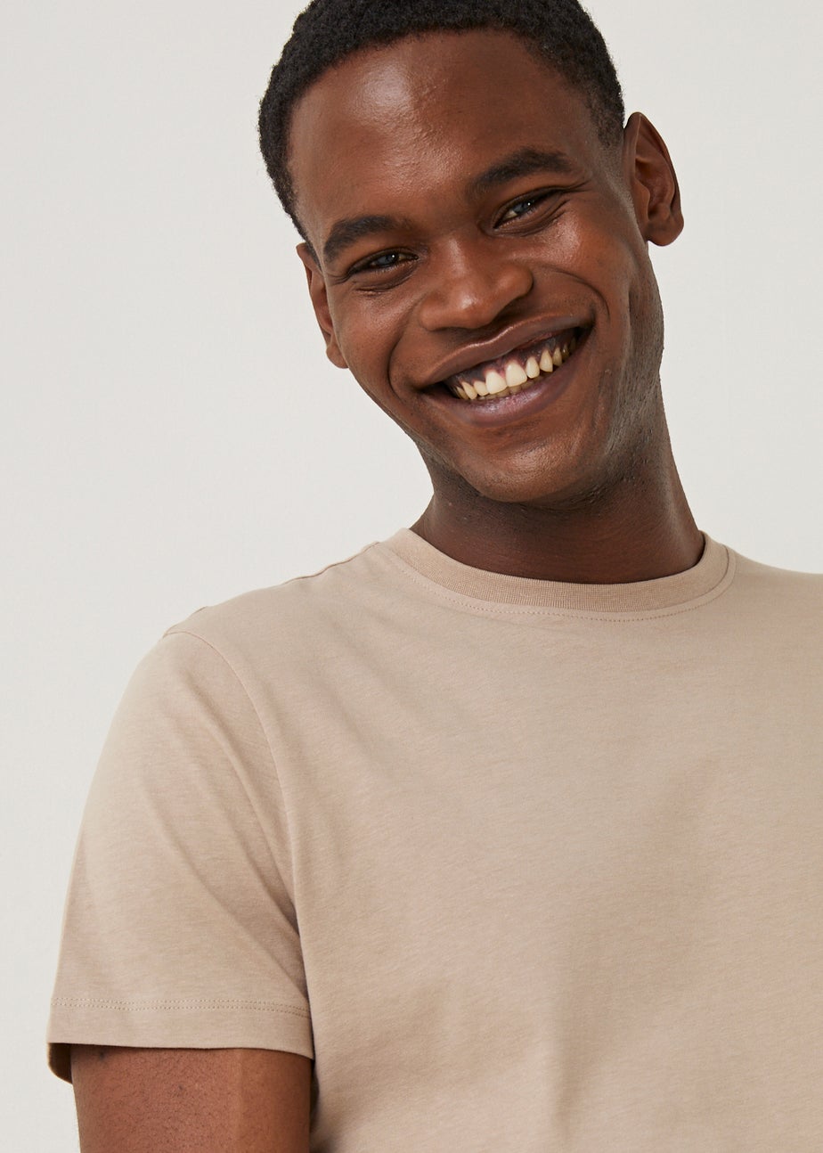 Beige Essential Slim Fit T-Shirt