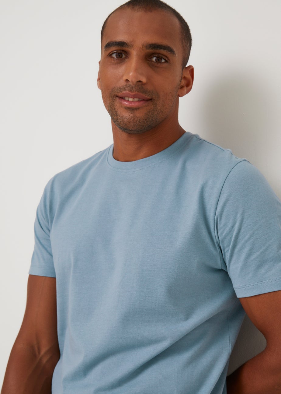Blue Essential Crew Neck T-Shirt