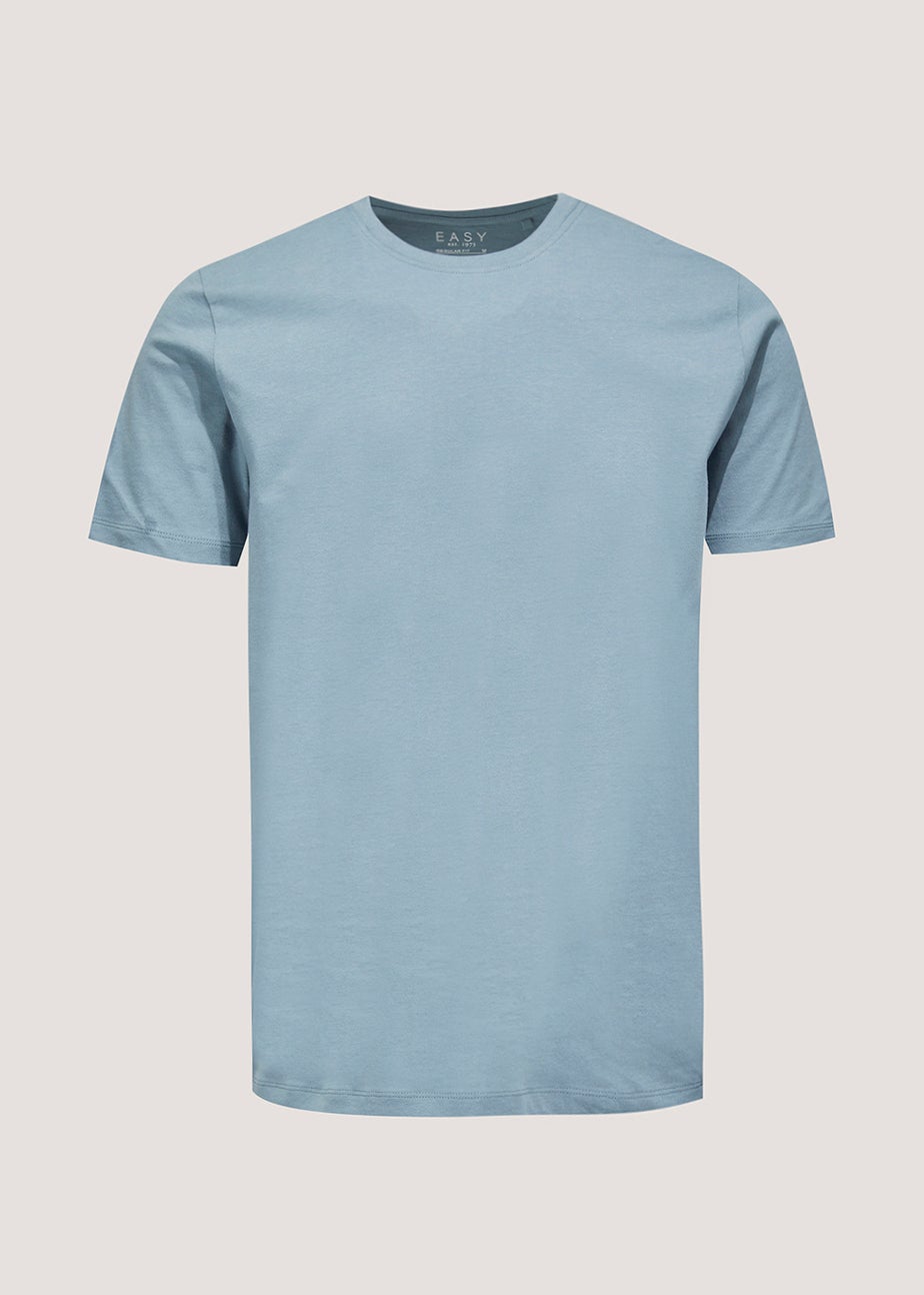 Blue Essential Crew Neck T-Shirt