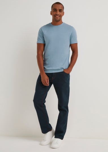 Blue Essential Crew Neck T-Shirt
