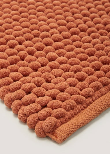 Orange Chunky Bobble Bath Mat (50cm x 80cm)