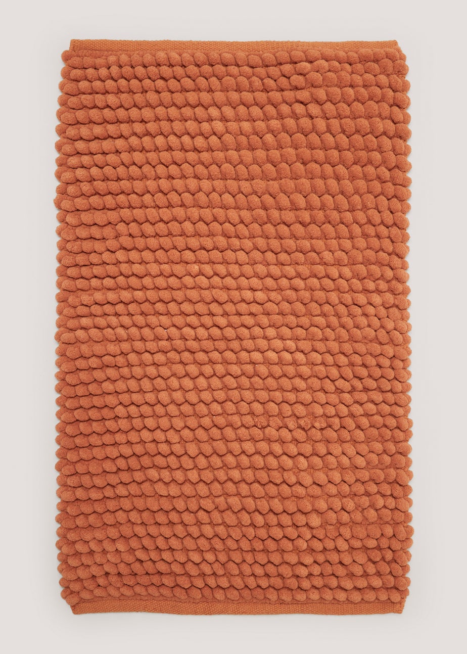 Orange Chunky Bobble Bath Mat (50cm x 80cm)