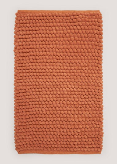 Orange Chunky Bobble Bath Mat (50cm x 80cm)