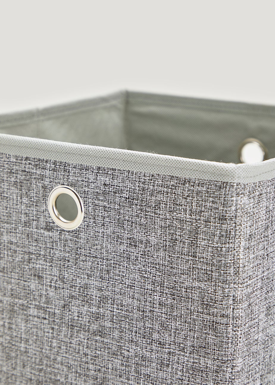 Charcoal Foldable Storage Box (27cm x 27cm x 27cm)