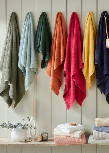 Orange 100% Egyptian Cotton Towels