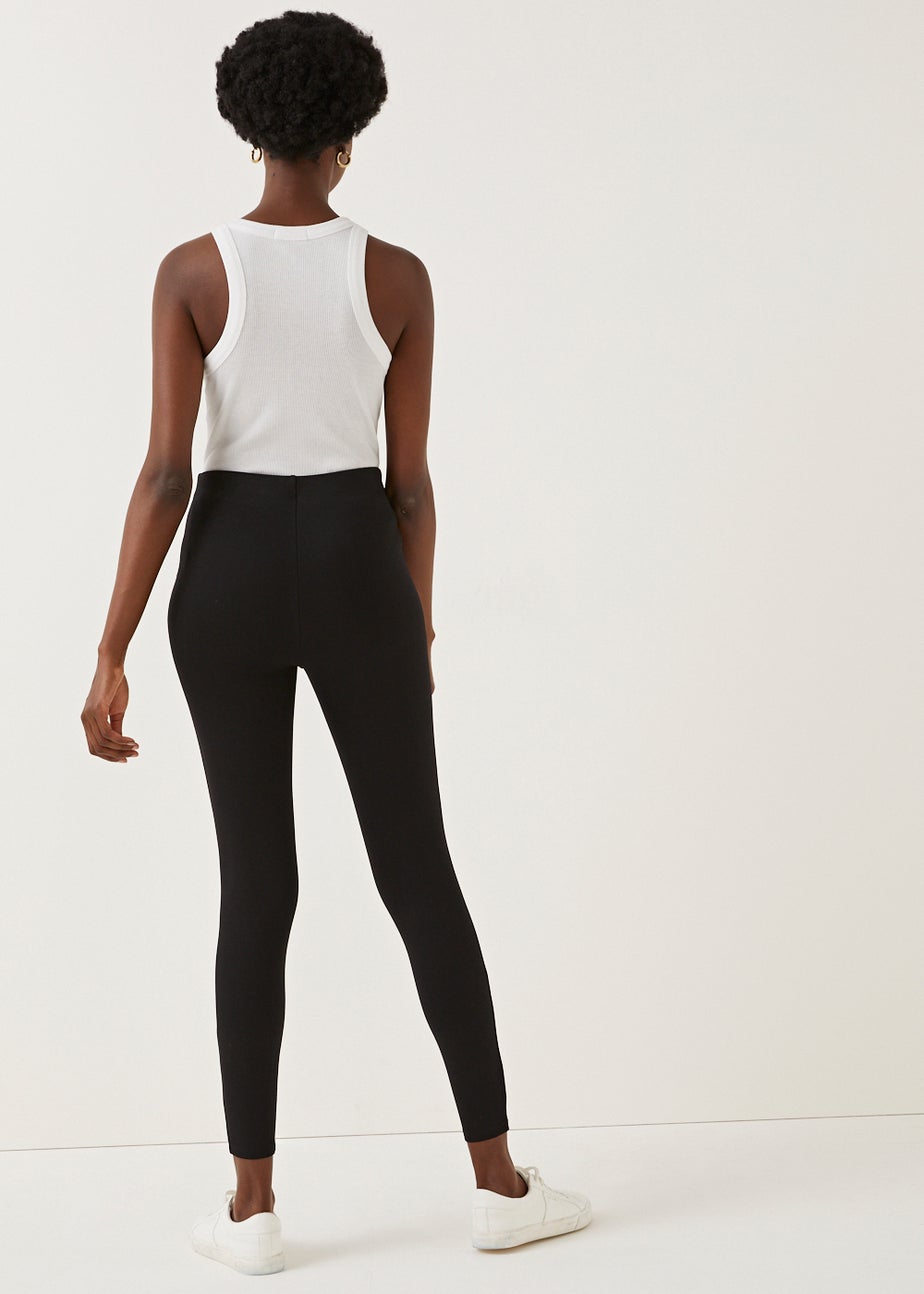 Black Button Body Shaper Leggings