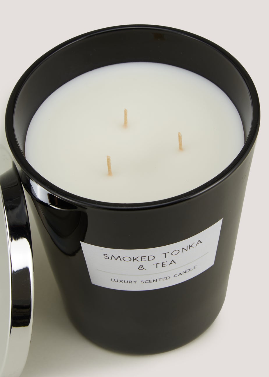 Smoked Tonka & Tea Luxury Scented Candle (16cm x 14cm)