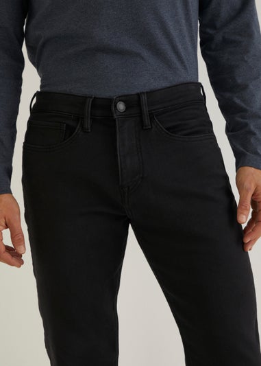 Black Ultra Comfort Slim Fit Jeans