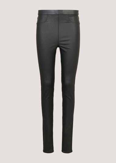 Rosie Black Coated Jeggings