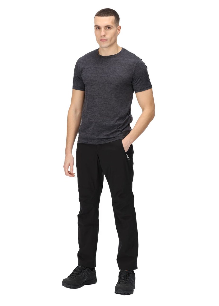 Regatta Dayhike IV Black Waterproof Trousers