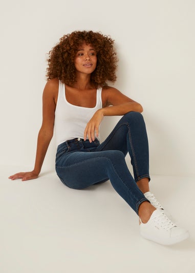 April Dark Wash Push Up Super Skinny Jeans (Long Length)