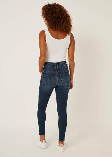 April Dark Wash Push Up Super Skinny Jeans (Long Length)