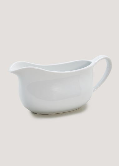 White Gravy Boat (21.5cm x 9cm)
